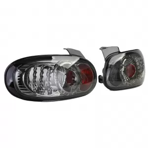 Fari posteriori LED vetro chiaro cromo fumé adatti per Mazda MX-5 NB NBFL 1998-2005-image-6191455