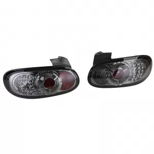 Fari posteriori LED vetro chiaro cromo fumé adatti per Mazda MX-5 NB NBFL 1998-2005-image-6191456
