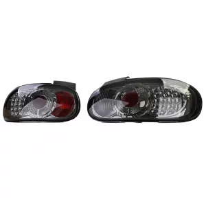 Fari posteriori LED vetro chiaro cromo fumé adatti per Mazda MX-5 NB NBFL 1998-2005-image-6191457