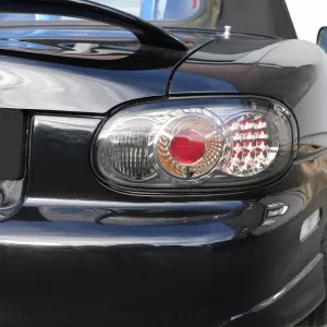 Fari posteriori LED vetro chiaro cromo fumé adatti per Mazda MX-5 NB NBFL 1998-2005-image-6191460