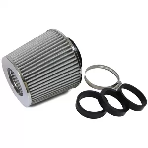 Sport air filter performance – silver – universal 60–76 mm connection-image-6191500