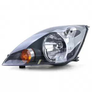 Headlights H4 Black with Motor Pair for Ford Fiesta JH JD 05-07