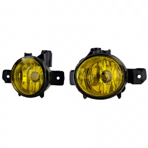 Clear glass fog light set yellow for 1 Series BMW E81 E82 E87 E88 X3 E83 X5 E70