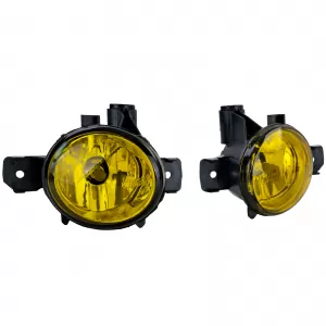 Clear glass fog light set yellow for 1 Series BMW E81 E82 E87 E88 X3 E83 X5 E70