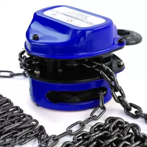 RAMROXX Pro 1000kg Chain Hoist Pulley Black up to 4 Meters
