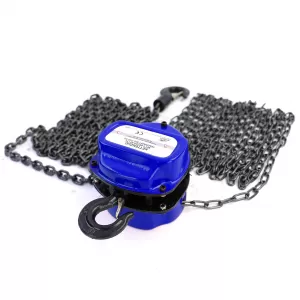 RAMROXX Pro 1000kg Chain Hoist Pulley Black up to 4 Meters