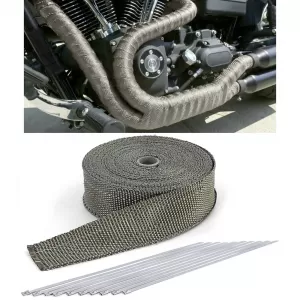 Auspuff Hitzeschutzband Thermoband Titan bis 900°C  50mmx2mm 10Meter