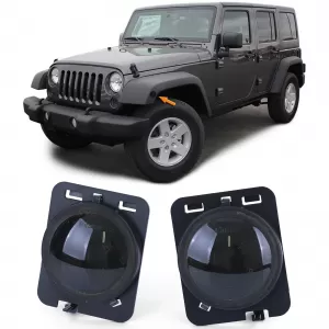 LED side indicators black smoke pair suitable for Jeep Wrangler JK 07-17