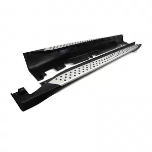 Aluminum running boards side protection OE style with ABE suitable for BMW X6 E71 E72 08-14