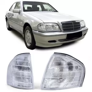 Indicator white pair for Mercedes C-Class W202 sedan S202 estate 93-01