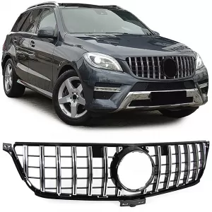 Sport grille black chrome suitable for Mercedes ML W166 11-15