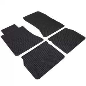 Car Rubber Floor Mats Black Premium Set for Mercedes E-Class W124 84-97-image-6191775