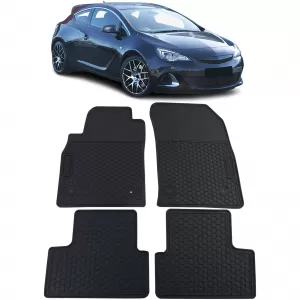 image-8-Prémium gumi autószőnyeg szett fekete Opel Astra J 2009-2015
