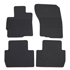 Car Rubber Floor Mats Black Premium Set for Mitsubishi Outlander 12-15