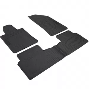 Car Rubber Floor Mats Black Premium Set for Peugeot 508 I 10-18