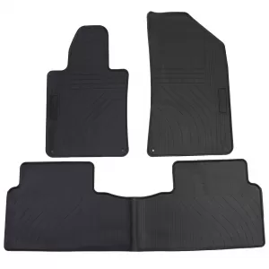 Car Rubber Floor Mats Black Premium Set for Peugeot 508 I 10-18