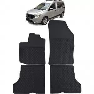 image-33-Car Rubber Floor Mats Black Premium Set for Dacia Dokker 12-21