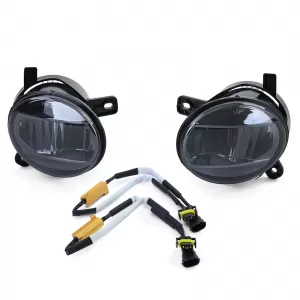 Clear Glass LED Fog Lights Black Smoke for Audi A4 8K A6 4F Q5 Seat Exeo