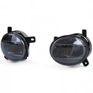 Clear Glass LED Fog Lights Black Smoke for Audi A4 8K A6 4F Q5 Seat Exeo