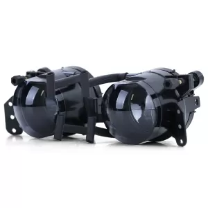 Clear glass fog lights black smoke for BMW X3 E83 with M package 04-06
