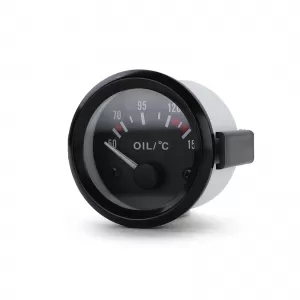 52mm auxiliary gauge oil temperature youngtimer classic black