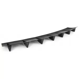 Universal rear bumper diffuser with 7 fins carbon look-image-6191991