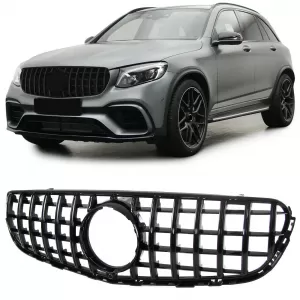 Sport radiator grille gloss black for Mercedes GLC X253 Coupe C253 2015-2019