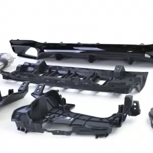 Diffusore posteriore sportivo con terminali di scarico neri adatto per Mercedes E-Class W213 Sedan dal 16-image-6192087