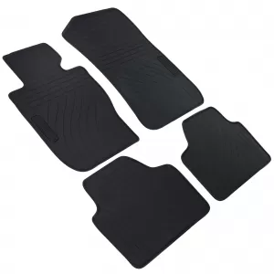Car Rubber Floor Mats Black Premium Set suitable for BMW X1 E84 09-15
