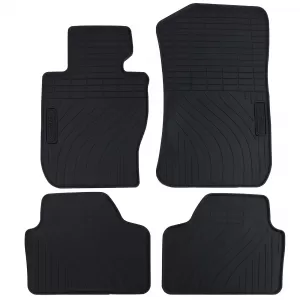 Car Rubber Floor Mats Black Premium Set suitable for BMW X1 E84 09-15
