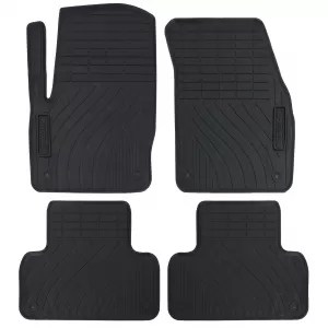 Car Rubber Floor Mats Black Premium Set for Range Rover Evoque I 11-19