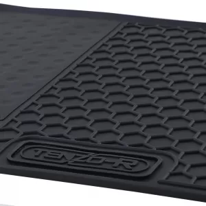 Car Rubber Floor Mats Black Premium Set for Fiat 500 500C 2007-2022