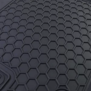 Car Rubber Floor Mats Black Premium Set for Fiat 500 500C 2007-2022