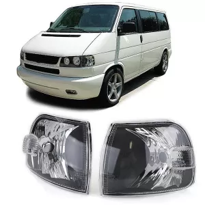 Clear glass indicator black for VW Bus T4 Multivan Caravelle from 96