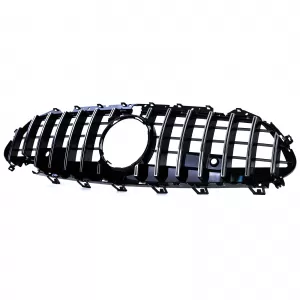 Sport grille chrome glossy black for Mercedes CLS C257 from 17