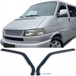 Wind deflector rain deflector wind protection black smoke for VW T4 bus transporter