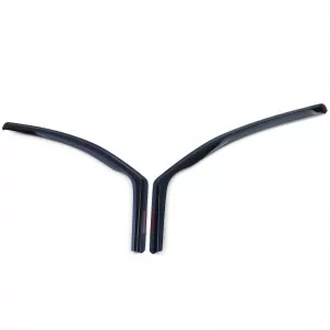 Wind deflector rain deflector wind protection black smoke for VW Caddy 3 04-15