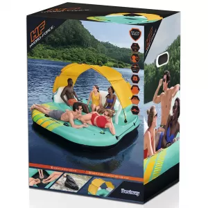 Bestway 5-person inflatable Sunny Lounge island with canopy 291x265x83cm