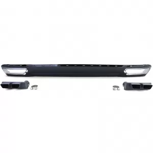 Diffusore posteriore + terminali di scarico look W12 adatto per Audi A6 C7 4G 10-14 2.8 3.0 senza S-Line-image-6192443