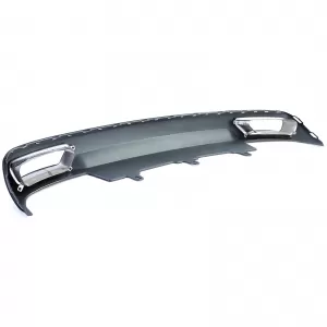 Diffusore posteriore + terminali di scarico look W12 adatto per Audi A6 C7 4G 10-14 2.8 3.0 senza S-Line-image-6192448