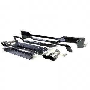 Rear Diffuser Performance Conversion + Black Tailpipes fits BMW X4 G02 18-21
