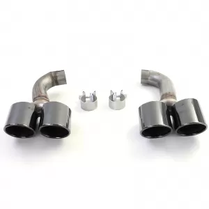 Rear Diffuser Performance Conversion + Black Tailpipes fits BMW X4 G02 18-21