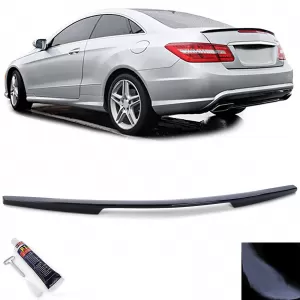 Sport rear spoiler lip black gloss for Mercedes E-Class C207 coupe 09-16