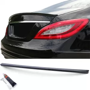 Rear Spoiler Sport Lip Gloss Black with ABE for Mercedes CLS C218 2011-2018