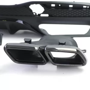 Set di diffusori posteriori sportivi con terminali neri adatti per Mercedes GLS X166 15-19-image-6192711