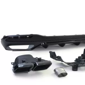 Set di diffusori posteriori sportivi con terminali neri adatti per Mercedes GLS X166 15-19-image-6192712