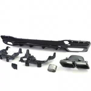 Set di diffusori posteriori sportivi con terminali neri adatti per Mercedes GLS X166 15-19-image-6192715
