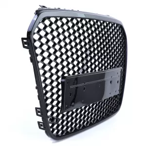Griglia Sportiva a Nido d'Api senza Emblema Nero Lucido adatta per Audi A6 C7 4G 10-14-image-6192726