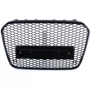 Griglia Sportiva a Nido d'Api senza Emblema Nero Lucido adatta per Audi A6 C7 4G 10-14-image-6192728