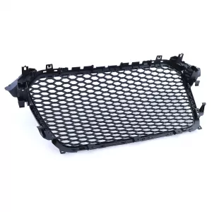 Honeycomb radiator grille without emblem gloss black for Audi A4 B8 8K Facelift 11-15